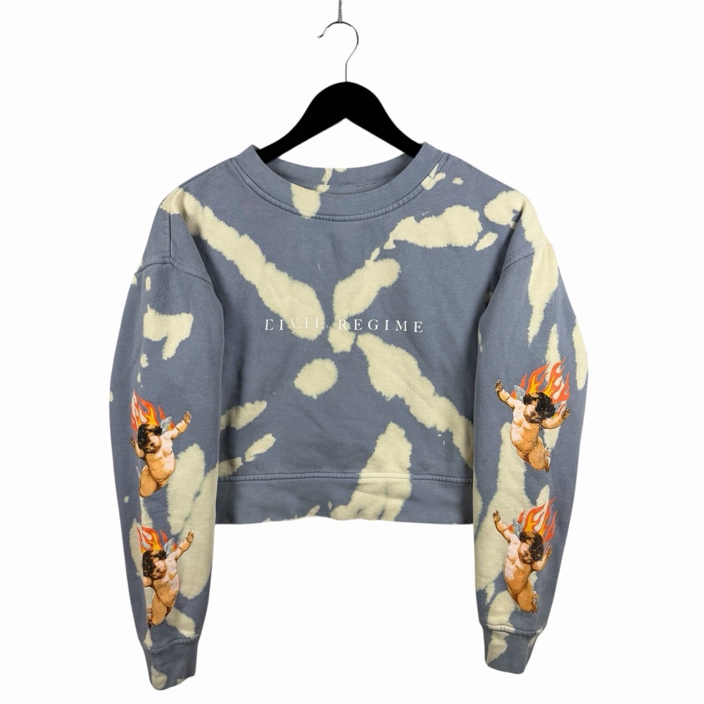 Civil‎ Regime Sweatshirt Women’s S Blooming Through Chaos Spellout Graphic